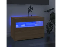 vidaXL TV-Schrank mit LED-Leuchten Sonoma-Eiche 60x35x40 cm