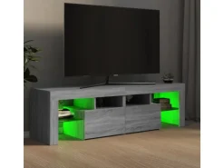 vidaXL TV-Schrank mit LED-Leuchten Grau Sonoma 140x36,5x40 cm Modell 1