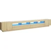 vidaXL TV-Schrank mit LED-Leuchten Sonoma-Eiche 300x35x40 cm