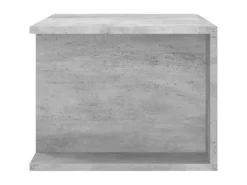 vidaXL TV-Schrank mit LED-Leuchten Betongrau 90x39x30 cm