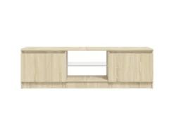 vidaXL TV-Schrank mit LED-Leuchten Sonoma-Eiche 120x30x35,5 cm