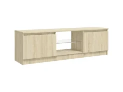 vidaXL TV-Schrank mit LED-Leuchten Sonoma-Eiche 120x30x35,5 cm