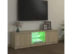 vidaXL TV-Schrank mit LED-Leuchten Sonoma-Eiche 120x30x35,5 cm