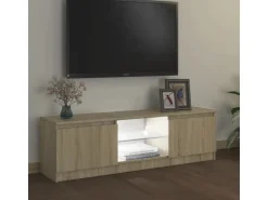 vidaXL TV-Schrank mit LED-Leuchten Sonoma-Eiche 120x30x35,5 cm