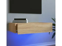 vidaXL TV-Schrank mit LED-Leuchten Sonoma-Eiche 60x35x15,5 cm