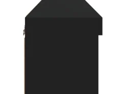 vidaXL TV-Schrank mit LED-Leuchten Schwarz 80x30x30 cm