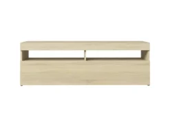 vidaXL TV-Schrank mit LED-Leuchten Sonoma-Eiche 120x35x40 cm Modell 4