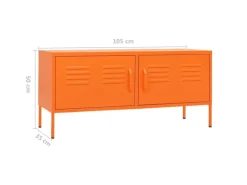 vidaXL TV-Schrank Orange 105x35x50 cm Stahl Modell 1