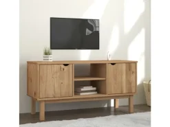 vidaXL TV-Schrank OTTA 113,5x43x57 cm Massivholz Kiefür