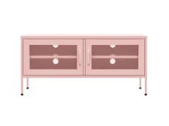 vidaXL TV-Schrank Rosa 105x35x50 cm Stahl