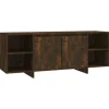 vidaXL TV-Schrank Räuchereiche 130x35x50 cm Holzwerkstoff