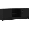 vidaXL TV-Schrank Schwarz 102x30x37,5 cm Holzwerkstoff