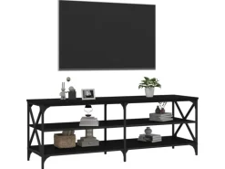vidaXL TV-Schrank Schwarz 140x40x50 cm Holzwerkstoff