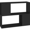 vidaXL TV-Schrank Schwarz 80x24x63 cm Holzwerkstoff