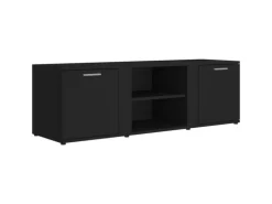 vidaXL TV-Schrank Schwarz 120x34x37 cm Holzwerkstoff
