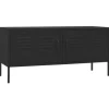 vidaXL TV-Schrank Schwarz 105x35x50 cm Stahl Modell 1