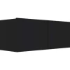 vidaXL TV-Schrank Schwarz 80x30x30 cm Holzwerkstoff