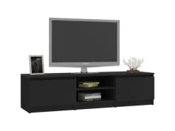 vidaXL TV-Schrank Schwarz 140x40x35,5 cm Holzwerkstoff