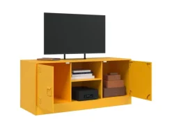 vidaXL TV-Schrank Senfgelb 99x39x44 cm Stahl Modell 3