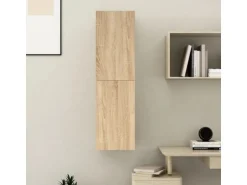 vidaXL TV-Schrank Sonoma-Eiche 30,5x30x110 cm Holzwerkstoff