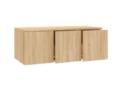 vidaXL TV-Schrank Sonoma-Eiche 80x34x30 cm Holzwerkstoff
