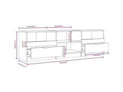 vidaXL TV-Schrank Sonoma-Eiche 150x33,5x45 cm Holzwerkstoff