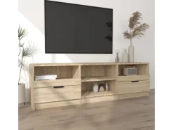 vidaXL TV-Schrank Sonoma-Eiche 150x33,5x45 cm Holzwerkstoff