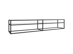 vidaXL TV-Schrank Transparent 220x40x40,5 cm Hartglas