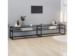 vidaXL TV-Schrank Transparent 220x40x40,5 cm Hartglas