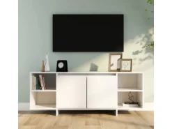 vidaXL TV-Schrank Weiß 130x35x50 cm Holzwerkstoff