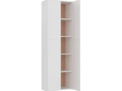 vidaXL TV-Schrank Weiß 60x32x190 cm Holzwerkstoff