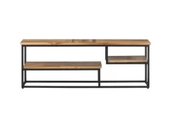 vidaXL TV-Schrank 110x30x39 cm Massivholz Teak