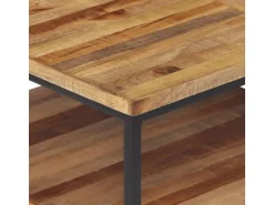 vidaXL TV-Schrank 110x30x39 cm Massivholz Teak