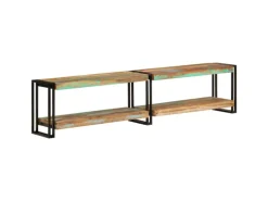vidaXL TV-Schrank 180x30x40 cm Massives Altholz
