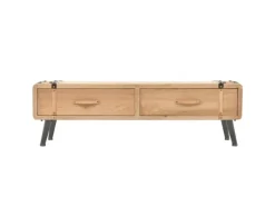 vidaXL TV-Schrank 110x33x35 cm Massivholz Tanne