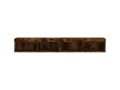 vidaXL TV-Schränke mit LED-Leuchten 2 Stk. Räuchereiche 100x30x30 cm