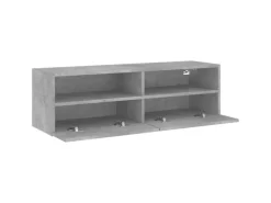 vidaXL TV-Wandschrank Betongrau 100x30x30 cm Holzwerkstoff