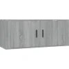 vidaXL TV-Wandschrank Grau Sonoma 100x34,5x40 cm