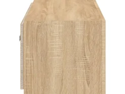vidaXL TV-Wandschrank mit LED-Leuchten Sonoma-Eiche 100x35x31 cm