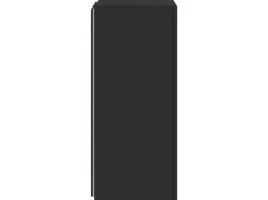 vidaXL TV-Wandschrank mit LED-Leuchten Schwarz 40,5x35x80 cm