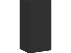vidaXL TV-Wandschrank mit LED-Leuchten Schwarz 40,5x35x80 cm