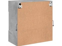 vidaXL TV-Wandschrank mit LED-Leuchten Betongrau 58,5x30x60,5 cm