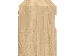 vidaXL TV-Wandschrank mit LED-Leuchten Sonoma-Eiche 60x30x40 cm