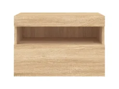 vidaXL TV-Wandschrank mit LED-Leuchten Sonoma-Eiche 60x30x40 cm