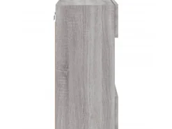vidaXL TV-Wandschrank mit LED-Leuchten Grau Sonoma 40x30x60,5 cm