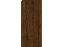 vidaXL TV-Wandschrank mit LED-Leuchten Braun Eichen-Optik 30,5x35x70cm
