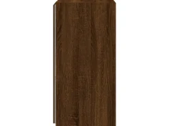 vidaXL TV-Wandschrank mit LED-Leuchten Braun Eichen-Optik 30,5x35x70cm