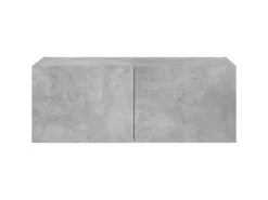 vidaXL TV-Wandschrank mit LED-Leuchten Betongrau 80x35x31 cm