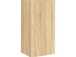 vidaXL TV-Wandschrank mit LED-Leuchten Sonoma-Eiche 40,5x35x80 cm