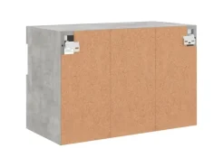 vidaXL TV-Wandschrank mit LED-Leuchten Betongrau 60x30x40 cm